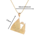 Yezidi Lalish Pendant Necklace Holiest Temple of Yazidis