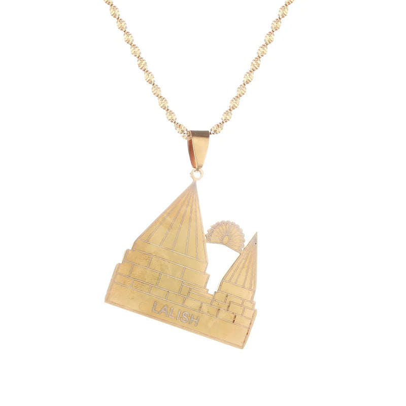 Yezidi Lalish Pendant Necklace Holiest Temple of Yazidis