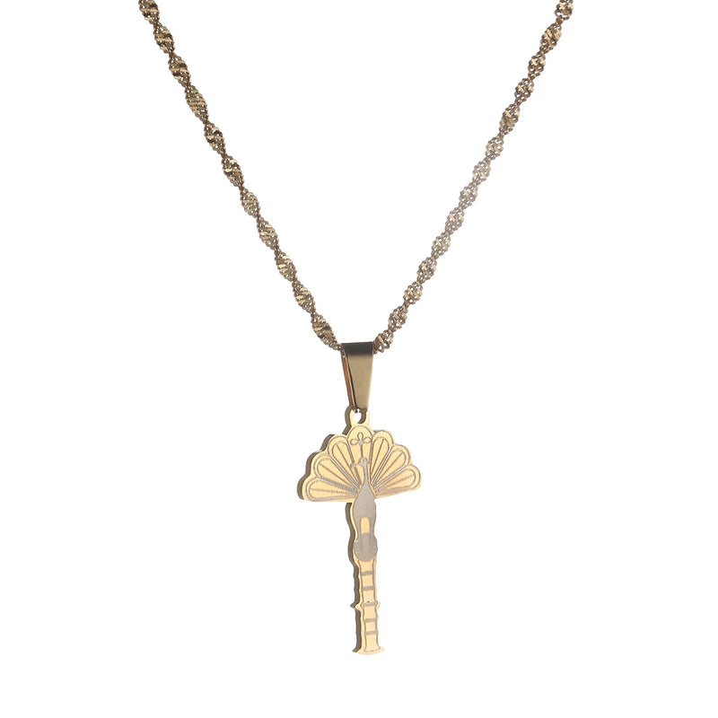 Yezidi Lalish Pendant Necklaces Peacock Animal Jewelry for Women