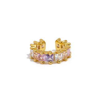 Cubic Zirconia S925 Silver Ear Bone Jewelry Earring Charm Women Gift