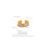 Cubic Zirconia S925 Silver Ear Bone Jewelry Earring Charm Women Gift