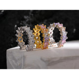 Cubic Zirconia S925 Silver Ear Bone Jewelry Earring Charm Women Gift