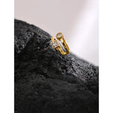 Sterling Silver 925 Zircon Clip on Earrings for Women