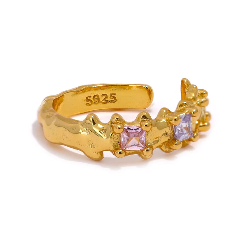 Sterling Silver CZ Ear Bone Clips Fine Jewelry for Women