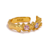 Sterling Silver CZ Ear Bone Clips Fine Jewelry for Women