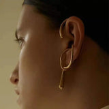 Geometric Ear Cuff Earrings for Women Statement Metal No Pierced Ear Clip