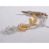 Waterproof Stainless Steel Geometric Hoop Earrings