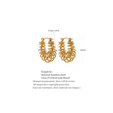 Waterproof Stainless Steel Geometric Hoop Earrings