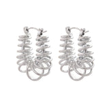 Waterproof Stainless Steel Geometric Hoop Earrings