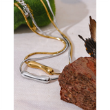 Stainless Steel Chain Pendant Necklace for Women