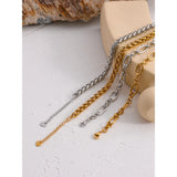Golden Glossy Thick Chunky Collar Necklace