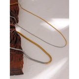 Minimalist Metal Mix Chain Necklace - 18K Plated Collar Jewelry