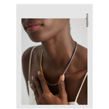 Minimalist Metal Mix Chain Necklace - 18K Plated Collar Jewelry