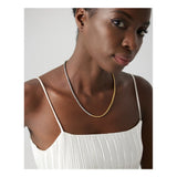 Minimalist Metal Mix Chain Necklace - 18K Plated Collar Jewelry