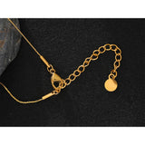 316L Stainless Steel Freshwater Pearl Round Pendant Necklace for Women