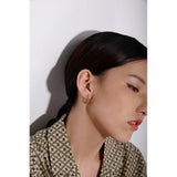 316L Stainless Steel Waterproof Earrings Oval Hoop Women Accessories