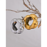 316l Stainless Steel Flower Hollow Big Statement Ring Waterproof Texture Jewelry