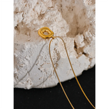 316L Stainless Steel Hollow Pendant Necklace Waterproof PVD Plated Jewelry Gift