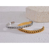 316l Stainless Steel Polished Cuff Bracelet Bangle