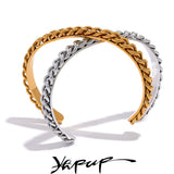 316l Stainless Steel Polished Cuff Bracelet Bangle