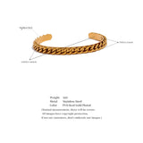 316l Stainless Steel Polished Cuff Bracelet Bangle