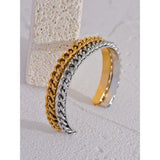 316l Stainless Steel Polished Cuff Bracelet Bangle