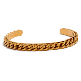 316l Stainless Steel Polished Cuff Bracelet Bangle