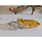 316l Stainless Steel Round Hoop Earrings Minimalist Jewelry Women Gift