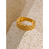 316l Stainless Steel 18K Plated Ring for Women