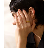 316l Stainless Steel 18K Plated Ring for Women
