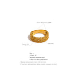 316l Stainless Steel 18K Plated Ring for Women
