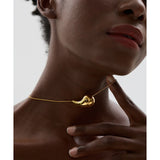 316l Stainless Steel Water Drop Hollow Pendant Necklace for Women