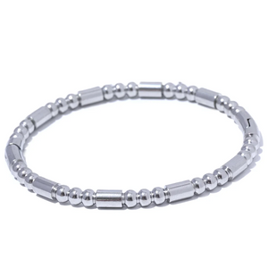 Waterproof Stainless Steel Bead Bracelet Bangle for Women