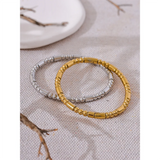 Waterproof Stainless Steel Bead Bracelet Bangle for Women