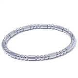 Waterproof Stainless Steel Bead Bracelet Bangle for Women