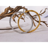 Waterproof Stainless Steel Bead Bracelet Bangle for Women