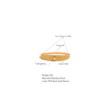 60mm Stainless Steel Bangle Bracelet 18k Plated Zircon Wrist Jewelry