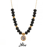 CZ Pendant Necklace Stainless Steel Chain Charm Jewelry