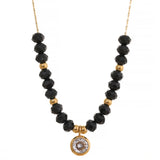 CZ Pendant Necklace Stainless Steel Chain Charm Jewelry