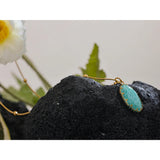 Amazonite Stone Pendant Collar Necklace for Women