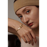 Butterfly Snake Chain Bangle Bracelet Stainless Steel Golden Waterproof Jewelry
