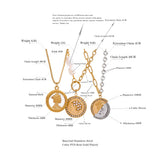 Cast Portrait Queen Coin Pendant Necklace Charm