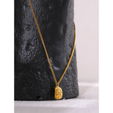 Natural Pearl Drop Pendant Necklace 18k Plated Chain Collar Jewelry