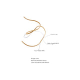 Minimalist Delicate Stainless Steel Chain Necklace 18K Plated Jewelry