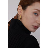 Stainless Steel Croissant Hoop Earrings 18K Round Summer Jewelry Gift