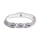 Evil Eye Stainless Steel Bangle Bracelet Zircon Waterproof Jewelry