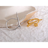 Stainless Steel Minimalist Ring for Women