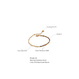 Colorful CZ Bracelet Bangle 18K Plated Women