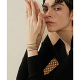 Colorful CZ Bracelet Bangle 18K Plated Women