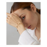 Colorful CZ Stainless Steel Bracelet for Women Thin Chain Golden Bangle